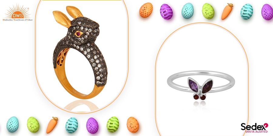 Celebrate Easter in Style with DWS Jewellery's Adorable Bunny Rabbit Ring